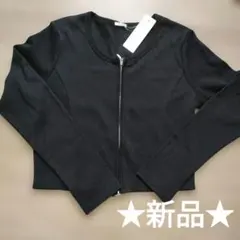 ♥新品♥GU ダブルジップカーディガン ブラック XXL