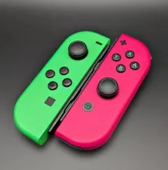 Nintendo Switch ジョイコン LR ネオングリーン/ピンク 動作品