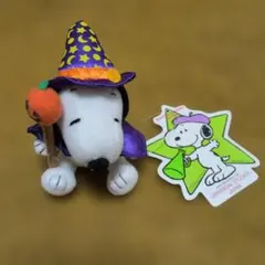 USJ　スヌーピー ハロウィンぬいぐるみバッジ　ボールチェーン