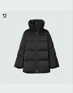 【美品】UNIQLO +j ダウンボリュームジャケット ブラックL
