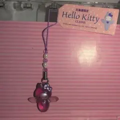 希少ハローキティHelloKitty花と蝶ストラップ2006年サンリオ平成レトロ