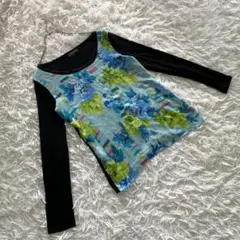 ポールスミス/Paul Smith【M】長袖カットソー 切替 レーヨン混