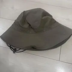 カーキ アウトドアハット 調整可能