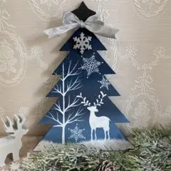 おしゃれな クリスマス ツリー オブジェ【北欧 の 森】xmas 壁掛けタイプ