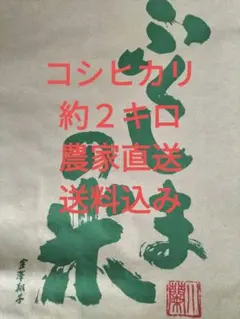 米　令和７年福島県産 コシヒカリ １等米 精米約２キロ　 農家直送　送料込みのサムネイル