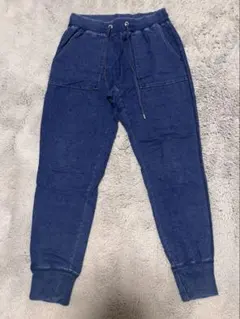 GU デニムスウェットイージーパンツ Mサイズ