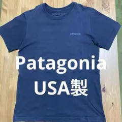 patagonia アメリカ製　Tシャツ サイズXS 色:ネイビー