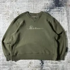 Eddie Bauer エディーバウアー スウェット 刺繍 スウェード調 カーキ