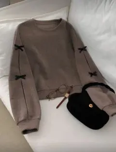 SHEIN Dazy スウェット リボン トップス