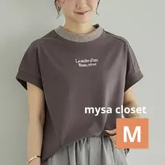 mysa closet 田中里奈 リンガーTシャツ Mサイズ 中茶 しまむらのサムネイル
