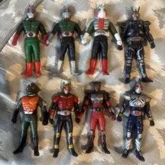 当時物】仮面ライダー ソフビ 10体 昭和ライダー BANDAI 17cm - メルカリ