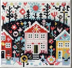 お家柄のダイヤモンドアート【福祉ハンドメイド】