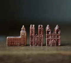 イギリスの建物 ミニチュアハウス ３個セット