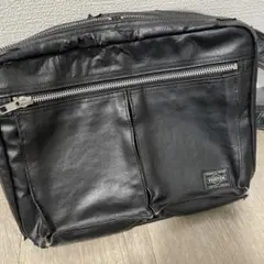 PORTER ポーター　フリースタイル ショルダーバッグ 2層 ブラック