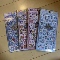 プチドロップ　ぷっくり　シール 4枚セット　ステッカー