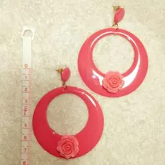 フラメンコ ピアス フェリア ローズモチーフ ダンス