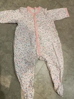 ミキハウス　花柄ロンパース