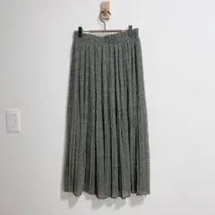 COMME ÇA ISM 百褶裙 豹紋印花 鬆緊腰