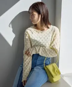 カスタネ フラワージャガードプルオーバー