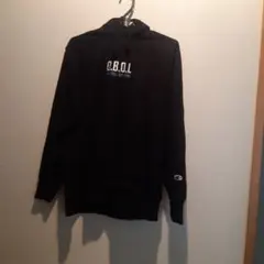Champion ブラック フード付き スウェット S
