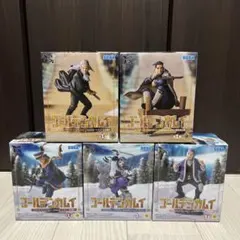 ゴールデンカムイフィギュア 尾形 土方 杉元 アシリパ 白石 5個セット