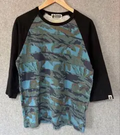 レア　エイプ　A Bathing Ape Tシャツ 七分袖 カットソー Lのサムネイル