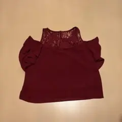 LIP SERVICE リップサービス　オフショルシャツ　半袖シャツ　肩出し