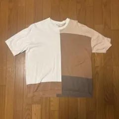 パッチワークデザイン 半袖Tシャツ