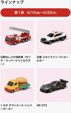 た*！様 マクドナルド ハッピーセット トミカ 2026 第一弾 コンプリート