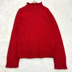 INED◆ハイネックセーター/長袖ニット プルオーバー ウール 無地 シンプル