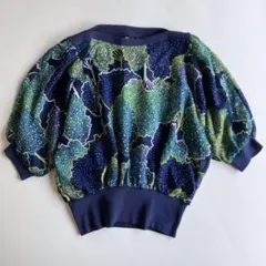 used レトロ 森のような総柄 トップス 古着 ヴィンテージ vintageのサムネイル