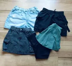 キッズ女の子 ボトムス4点セット　150cm