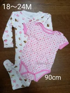 JOE&日本製2枚セット　ロンパース　90cm ジンボリーGAP好きな方にも