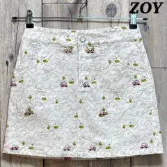 ゾーイ　ZOY ゴルフ　レディース　スカート　総柄　リング付き　ゴルフカート
