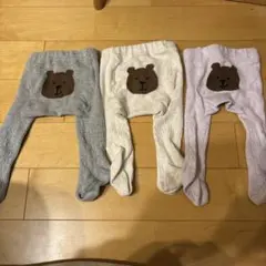 ベビータイツ 3点セット クマさんタイツ