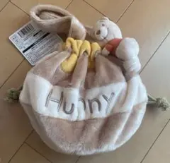 くまのプーさん 巾着バッグ ぬいぐるみ付き