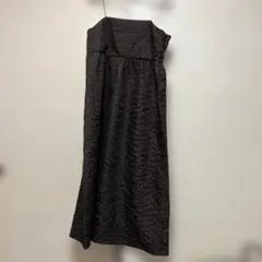 大人気シリーズ☆しまむら　 ブラウン　格子柄キャミワンピース