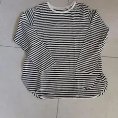 UNIQLO ボーダー 長袖カットソー XL