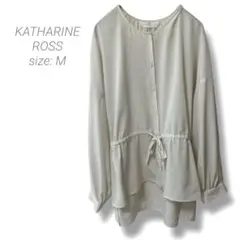 【キャサリンロス】KATHARINE ROSS ウエストリボンブラウス M