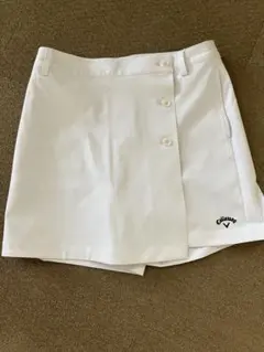 Callaway ホワイト スカート ショートパンツ　キュロット　Lサイズ