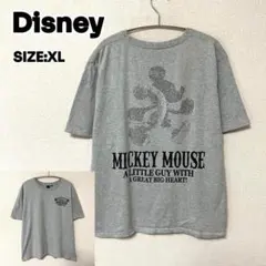 Disney Mickey 即完売 XL Tシャツ ラメロゴ バックプリント