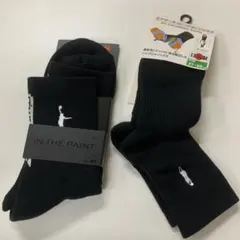 新品バスケソックス黒2足セット27㎝〜31㎝