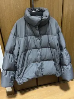 UNIQLO パウダーソフトジャケットグレー ダウンジャケット M