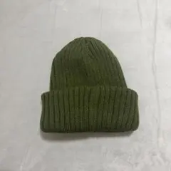 ニット帽 カーキ色