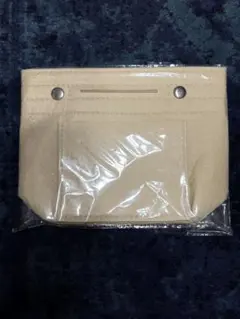 バッグインバッグ インナー レディース フェルトバック ベージュ Sサイズ