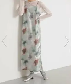 ボカシプリントキャミワンピース