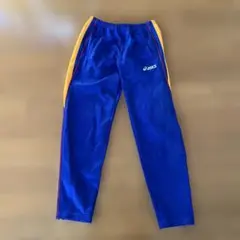 【美品】アシックスasics ジャージパンツ ランニングウェア青・オレンジM