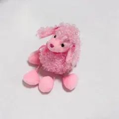 tyビーニーベイビーズ　ピンキーズ　プードルキーホルダー