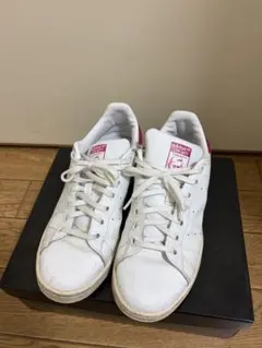 adidas STAN SMITH ホワイト ピンク スニーカーのサムネイル