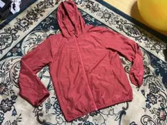 ポケッタブルパーカー LL 赤 ウィンドブレーカー マウンテンパーカー 軽量